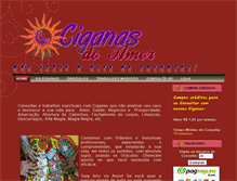 Tablet Screenshot of ciganasdoamor.com